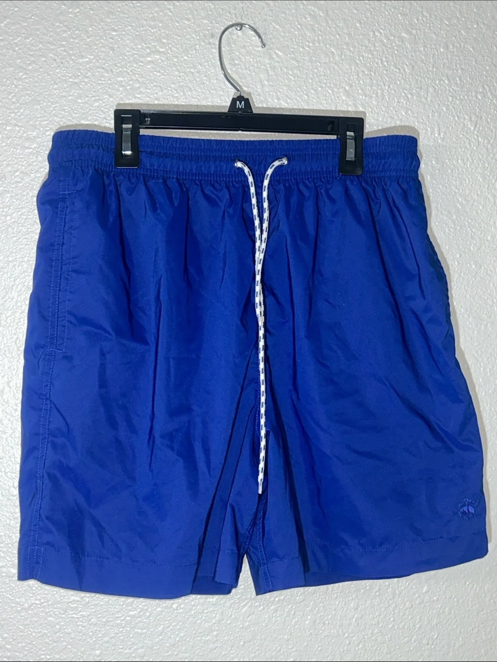 Brooks Brothers Men's Royal Blue Swim Shorts with Drawstring